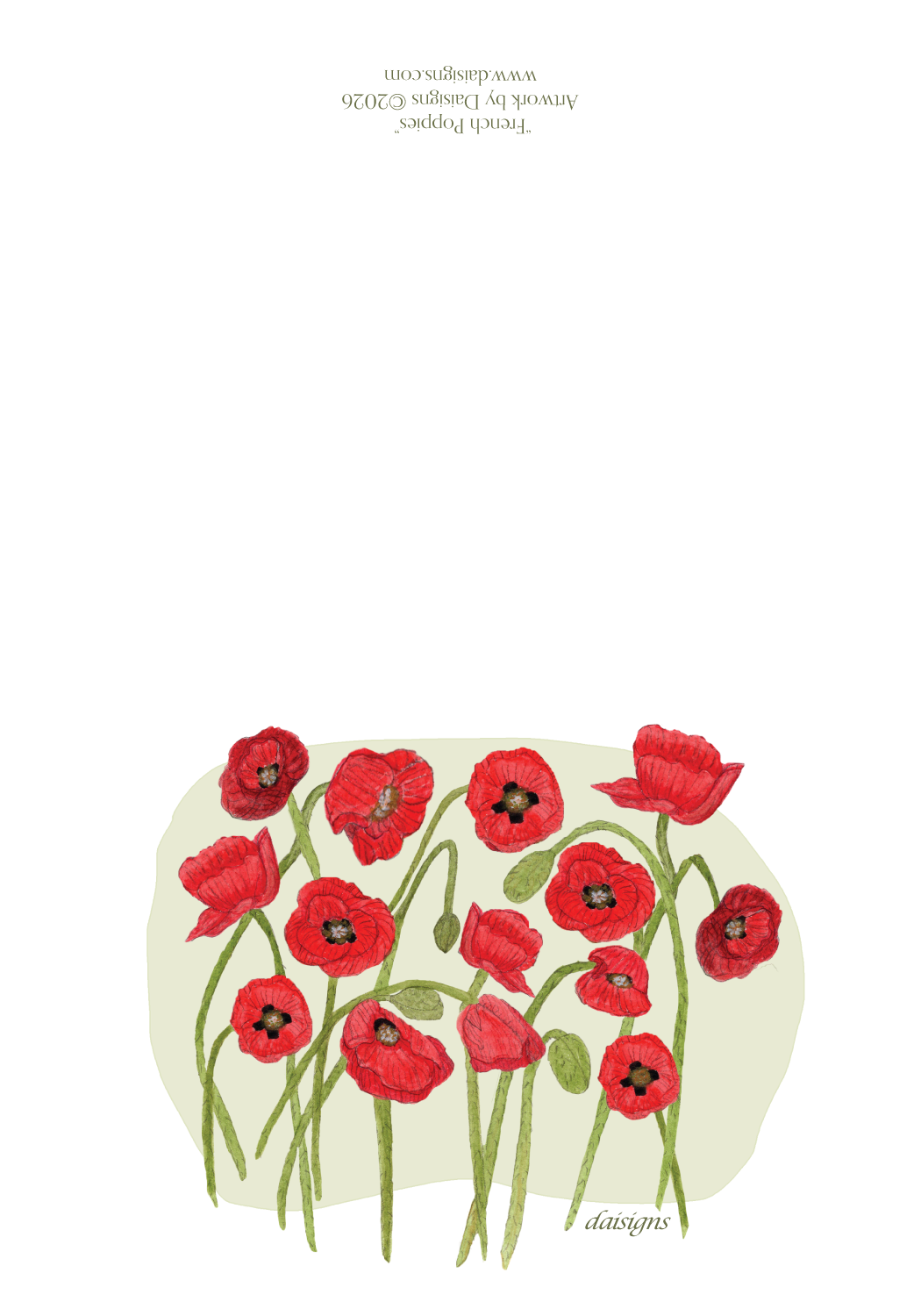 Illustration of red flowers on a white background