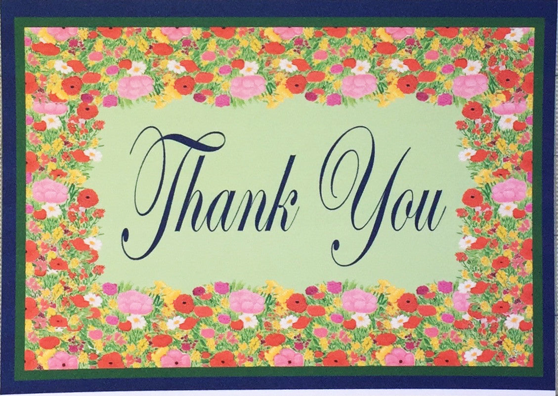 Note Cards - Watercolor Bouquet - Thank You Notes
